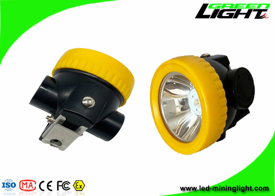 چراغ جلو ضد آب LED معدنی زغال‌سنگ بی سیم IP68 5000 لوکس روشنایی سبک وزن مواد کامپیوتری با ماندگاری طولانی
