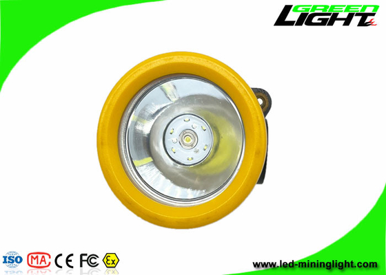 چراغ جلو ضد آب LED معدنی زغال‌سنگ بی سیم IP68 5000 لوکس روشنایی سبک وزن مواد کامپیوتری با ماندگاری طولانی