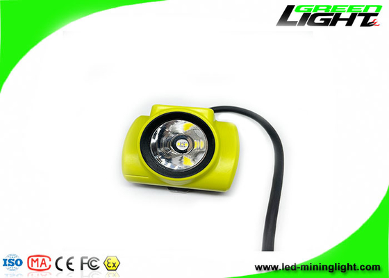25000 Lux باتری قابل شارژ پاناسونیک LED درپوش لامپ معدن IP68 ضد آب 13600 میلی آمپر ساعت معدن ذغال سنگ Headlamp