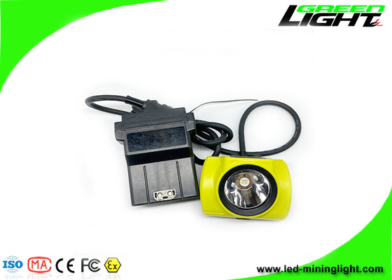 25000 Lux باتری قابل شارژ پاناسونیک LED درپوش لامپ معدن IP68 ضد آب 13600 میلی آمپر ساعت معدن ذغال سنگ Headlamp