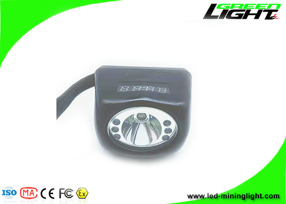 IP68 ضد آب 8000lux دیجیتال اسکرین ماینر چراغ پیشانی قابل شارژ 221lum 15 ساعت کار طولانی مدت