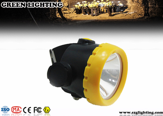 1W 4000 Lux LED mining light with 2.2Ah باتری لیتیوم یون ضد آب IP68