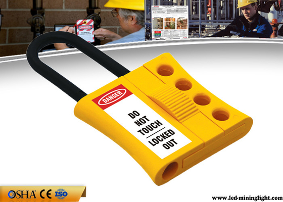نایلون زرد Hasp Safety Lock Lock چند منظوره قطر قید 6 میلی متر