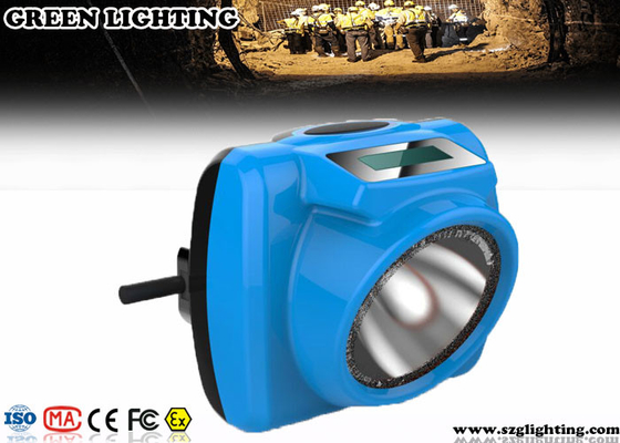 چراغ کلاه سخت LED قابل شارژ IP68 ATEX با باتری صفحه نمایش OLED 6.2Ah