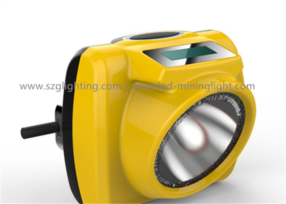 چراغ کلاه سخت LED قابل شارژ IP68 ATEX با باتری صفحه نمایش OLED 6.2Ah