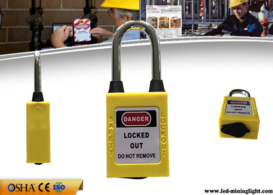 قفل های ایمنی ایمنی صنعتی ضد گرد و غبار فولادی 38 میلی متر OEM با Key Alike