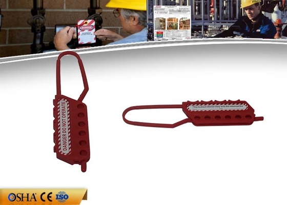 Nylon Lock Out Hasp موجود قفل های 6PCS 193 میلی متر ارتفاع 9 میلی متر هوک