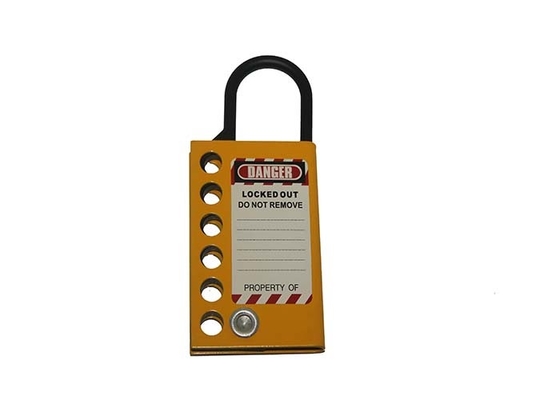 50 * 116 میلی متر آلومینیوم Lockout Tagout Hasp 6 عدد قفل قفل قید ضخیم 5 میلی متر