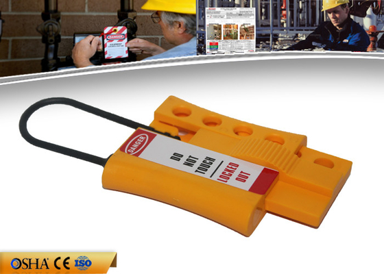 ZC-K45 قفل 3 میلی متری جدید نایلون قفل نایلون قفل شونده HASP ، زرد