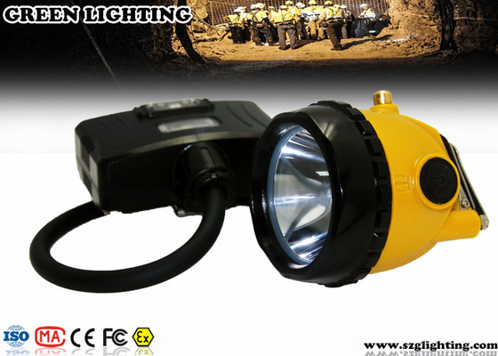 چراغ معدنچی نیمه سیم دار LED با چراغ اخطار عقب ، چراغ معدنچی 6.8Ah 3.7V