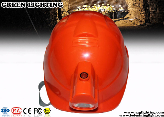 کلاه ایمنی چراغ LED ABS CREE با چراغ جلو قابل شارژ 4000Lux