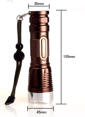 چراغ قوه LED Mini CREE مشعل ضد آب 1100 مسکن آلیاژ آلومینیوم لومن