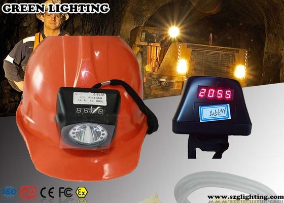چراغ های درپوش معدن روشنایی 4000 لوکس با نمایشگر OLED 4.5Ah Li - Ion