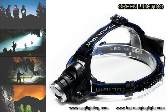 چراغ جلو قابل شارژ 1000lumen CREE XML T6 LED با قابلیت تنظیم نور