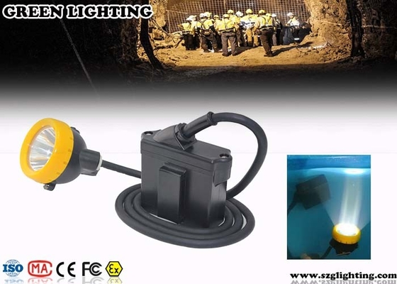 چراغ جلو معدنچی ذغال سنگ ضد آب ، باتری 6.2Ah باتری 3W چراغ معدن LED
