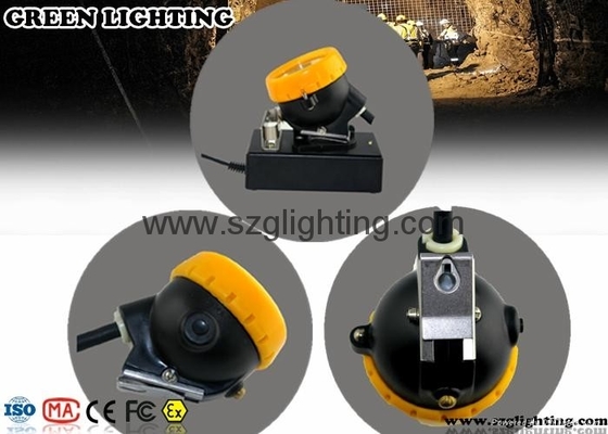 چراغ جلو معدنچی ذغال سنگ ضد آب ، باتری 6.2Ah باتری 3W چراغ معدن LED