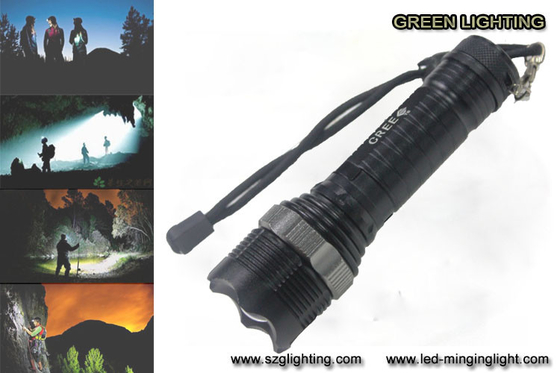 مشعل LED شارژی GL-F002 XML-T6 ، چراغ قوه LED 10W 1200 Lumen Cree