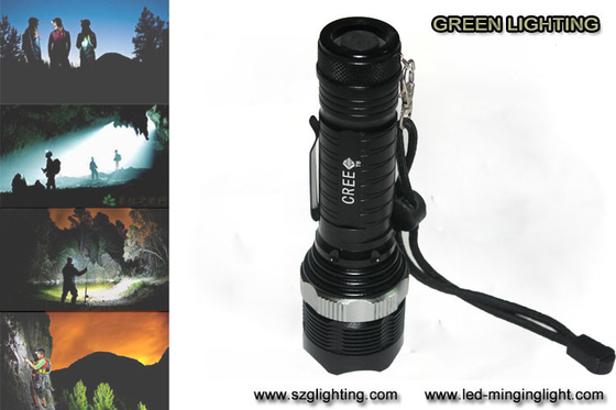 مشعل LED شارژی GL-F002 XML-T6 ، چراغ قوه LED 10W 1200 Lumen Cree