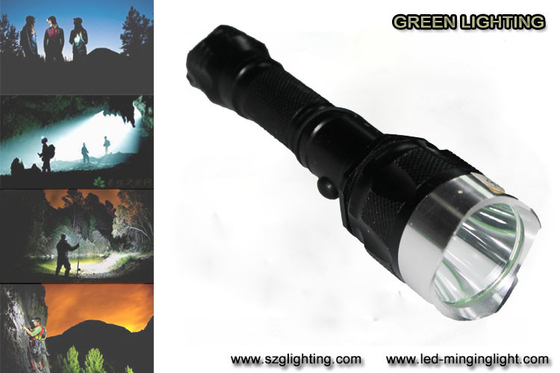 چراغ قوه قابل شارژ IP67 10W ، چراغ قوه 25000 Lux 1200 High Lumen