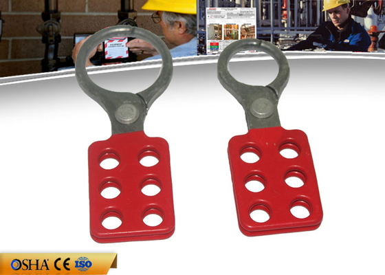 ZC-K12 آلومینیوم پوشش داده شده با وینیل ، 1.5 "6 عدد قفل 39 گرم Hasp Lockout