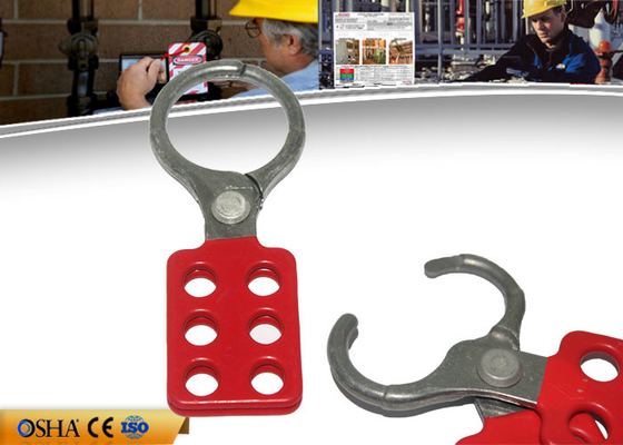 ZC-K12 آلومینیوم پوشش داده شده با وینیل ، 1.5 "6 عدد قفل 39 گرم Hasp Lockout