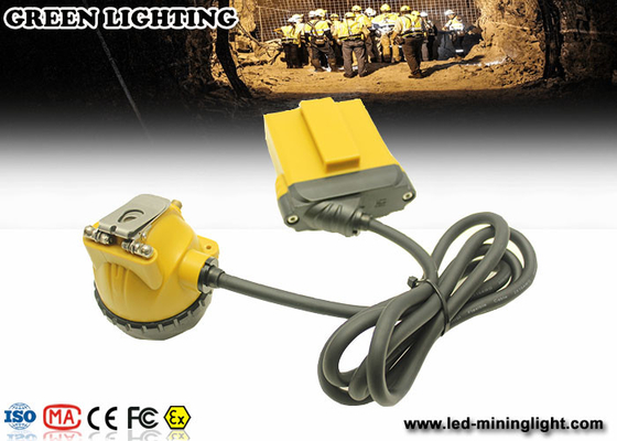 KL12LM 25000lux ماینرهای سیم دار زرد چراغ درپوش روشنایی 4 سطح با باتری 12 ساعت