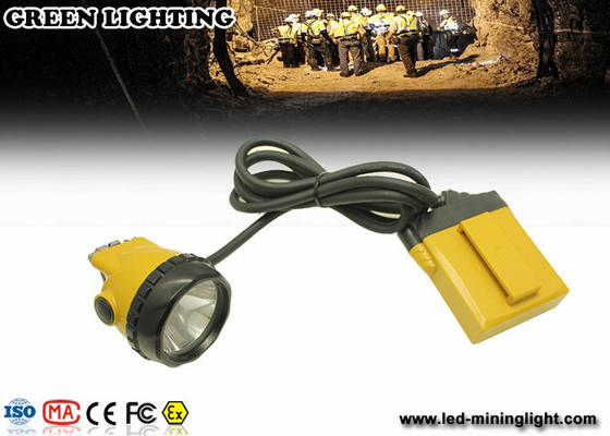 KL12LM 25000lux ماینرهای سیم دار زرد چراغ درپوش روشنایی 4 سطح با باتری 12 ساعت