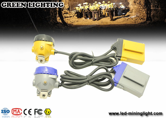 KL12LM 25000lux ماینرهای سیم دار زرد چراغ درپوش روشنایی 4 سطح با باتری 12 ساعت