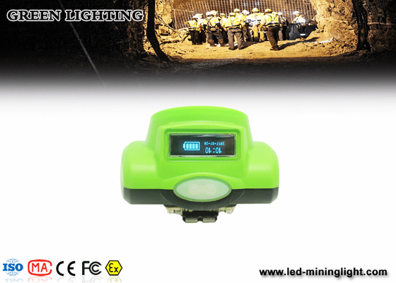 15000 Lux LED Mining Light، Illuminance Oled Screen Miners Cap Lamp 1W