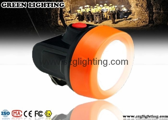 نارنجی 6000lux LED Mining Light با شدت روشنایی LED چراغ معدنی 2.8Ah