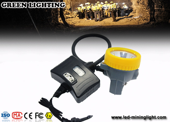 چراغ پیش بینی معدن ذغال سنگ ضد آب IP68 قابل شارژ ، 10000 Lux CREE چراغ درپوش معدن LED