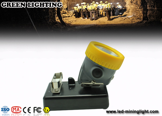 چراغ پیش بینی معدن ذغال سنگ ضد آب IP68 قابل شارژ ، 10000 Lux CREE چراغ درپوش معدن LED