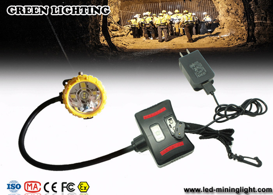 چراغ های جلو قابل شارژ معدنچی قابل شارژ 348 Lum Explosion Proof / IP68 ضد آب