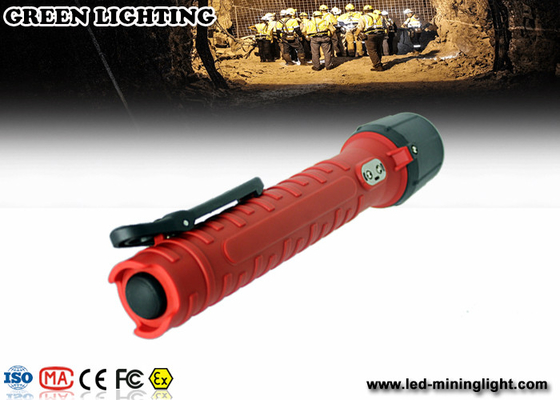 چراغ قوه 6Ah 3.7V battey exproof ، Cree LED ضد نور روشن رنگ سفارشی
