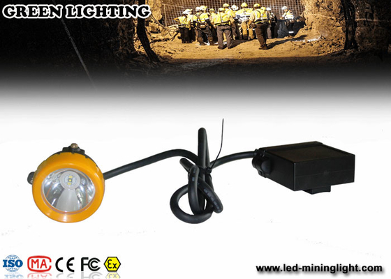 چراغ درپوش استخراج کلاه های سخت ، چراغ درپوش معدنی بدون سیم LED 12000lux فوق العاده روشن