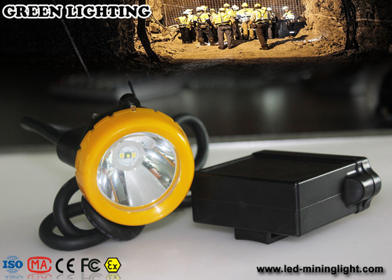 چراغ درپوش استخراج کلاه های سخت ، چراغ درپوش معدنی بدون سیم LED 12000lux فوق العاده روشن
