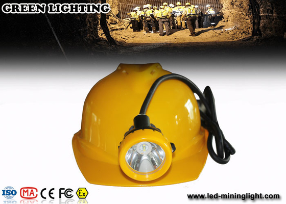 چراغ درپوش استخراج کلاه های سخت ، چراغ درپوش معدنی بدون سیم LED 12000lux فوق العاده روشن
