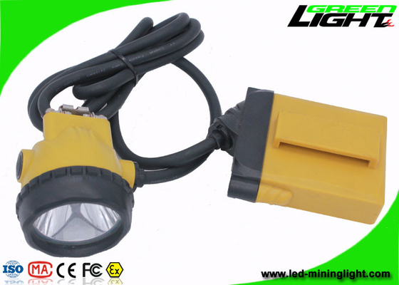 چراغ معدن ضد انفجار چراغ جلو قابل شارژ LED 25000 Lux با باتری لیتیوم یون 10.4 Ah