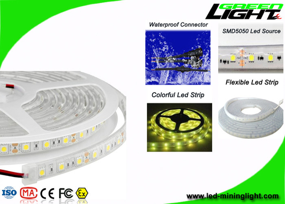 چراغ های نواری LED در فضای باز ایمنی حرفه ای با مقاومت در برابر آتش 60Leds / M