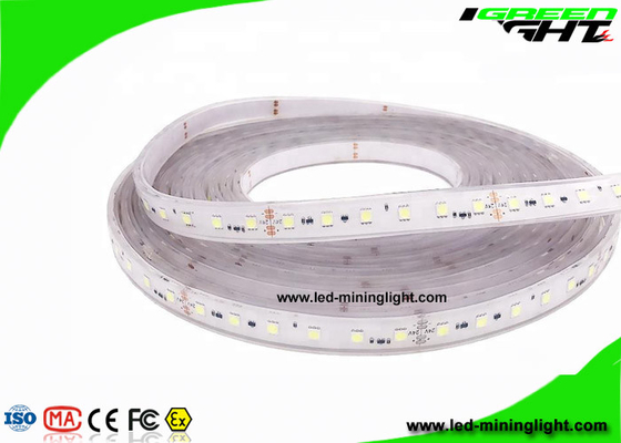 چراغ های نوار انعطاف پذیر LED ضد آب سفید و خنک برای روشنایی ایمنی معادن زیرزمینی