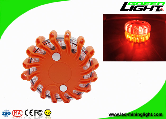 چراغ چشمک زن چراغ برق ایمنی LED نارنجی مغناطیسی برای هشدار اضطراری کنار جاده