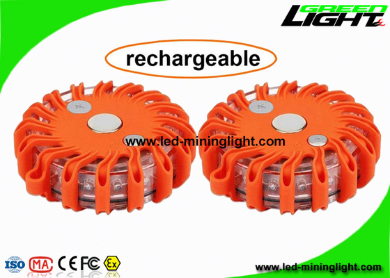چراغ چشمک زن چراغ برق ایمنی LED نارنجی مغناطیسی برای هشدار اضطراری کنار جاده