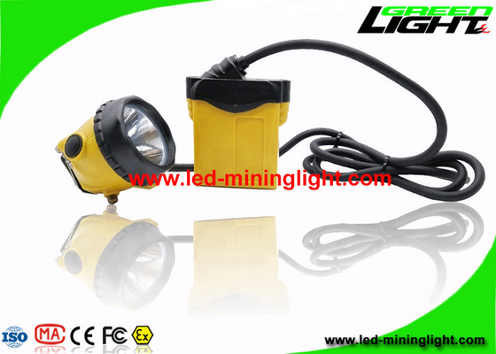 چراغ های درپوش معدن ضد آب IP68 25000 Lux ، چراغ کلاه ایمنی ساخت و ساز آب بندی کامل