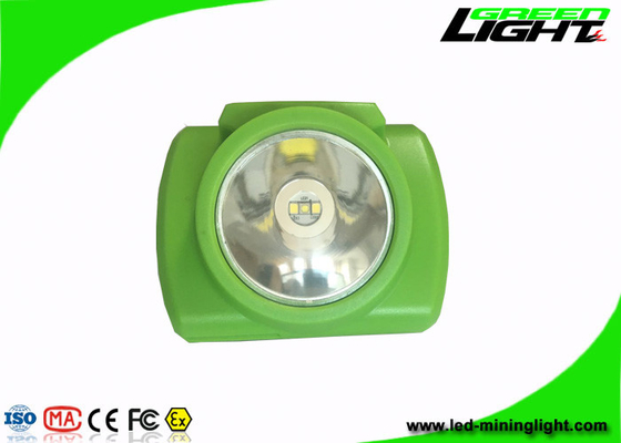 13000lux Brightness Miners Cap Lamp Green Cordless 3.7V with PC Shell