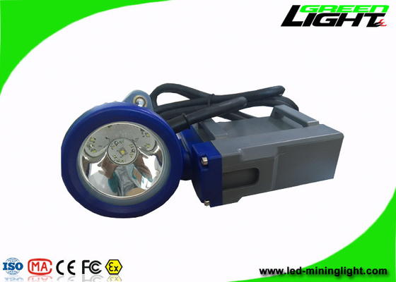 چراغ جلو قابل شارژ با ایمنی بالا ، چراغ معدن LED با پوسته آبی و خاکستری