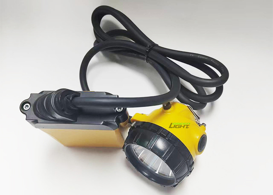 348لوم 3 وات چراغ معدن زغال سنگ چراغ های ایمنی معدنچی LED قابل شارژ 10.4Ah ظرفیت باتری بزرگ