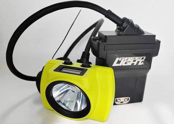 چراغ کلاه معدنچی زیرزمینی ایمنی با روشنایی بالا 25000 لوکس، ضد انفجار، 530 لومن، لامپ های معدنی 14 آمپر ساعت، 60 ساعت زمان کارکرد