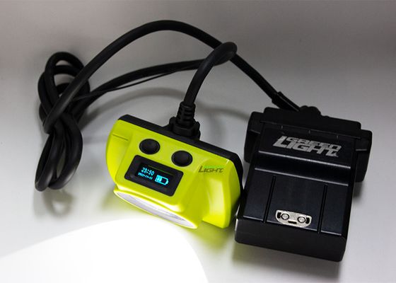 چراغ کلاه معدنچی زیرزمینی ایمنی با روشنایی بالا 25000 لوکس، ضد انفجار، 530 لومن، لامپ های معدنی 14 آمپر ساعت، 60 ساعت زمان کارکرد