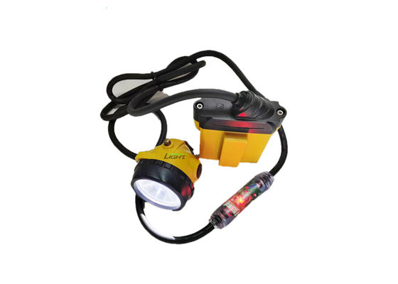 چراغ کلاه ایمنی معدنچی LED با روشنایی 25000 لوکس، لامپ کلاه ایمنی معدنچی با باتری 10.4Ah قابل شارژ SAMSUNG و چراغ هشدار چشمک زن