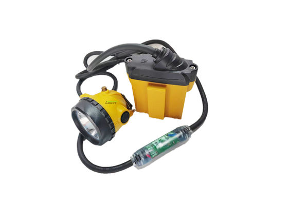 چراغ کلاه ایمنی معدنچی LED با روشنایی 25000 لوکس، لامپ کلاه ایمنی معدنچی با باتری 10.4Ah قابل شارژ SAMSUNG و چراغ هشدار چشمک زن